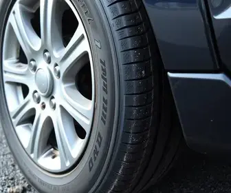 detalhe no pneu