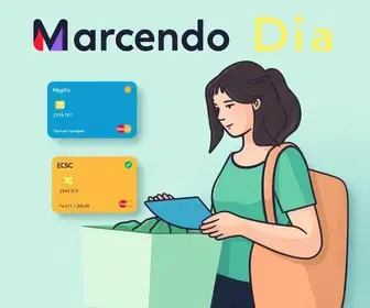 quais cartões o Mercado Dia aceita